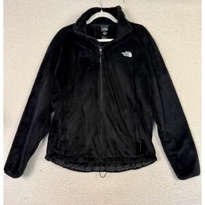 The North Face Osito Fleece Jacket Womens XL Black Full Zip Soft Cozy Outdoor